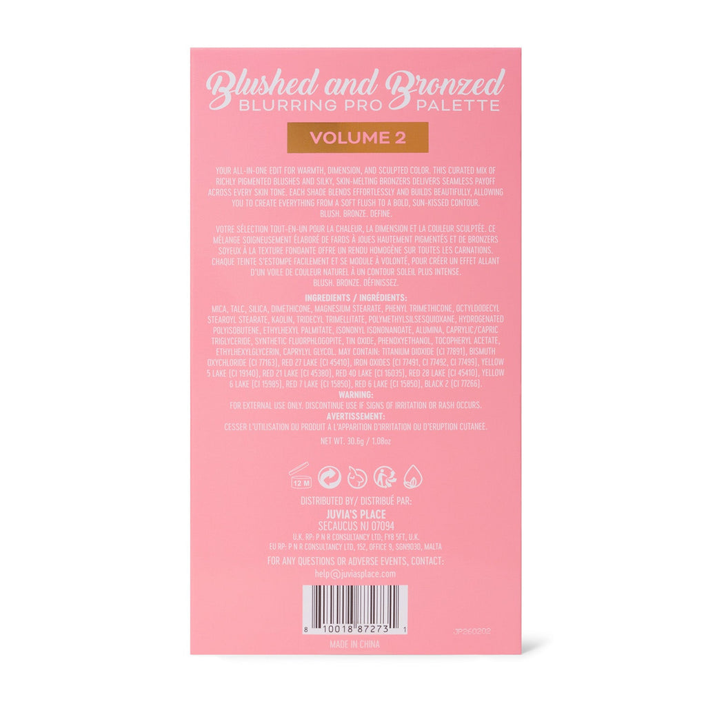 Blushed and Bronzed Blurring pro palettes
